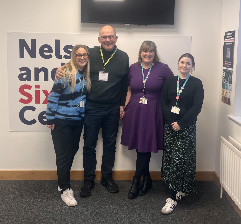 Les Back visiting Nelson & Colne College to talk to students on his research in class and identity
