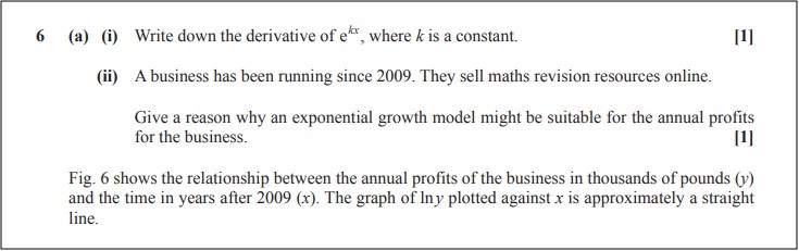 Modelling exponentials 3